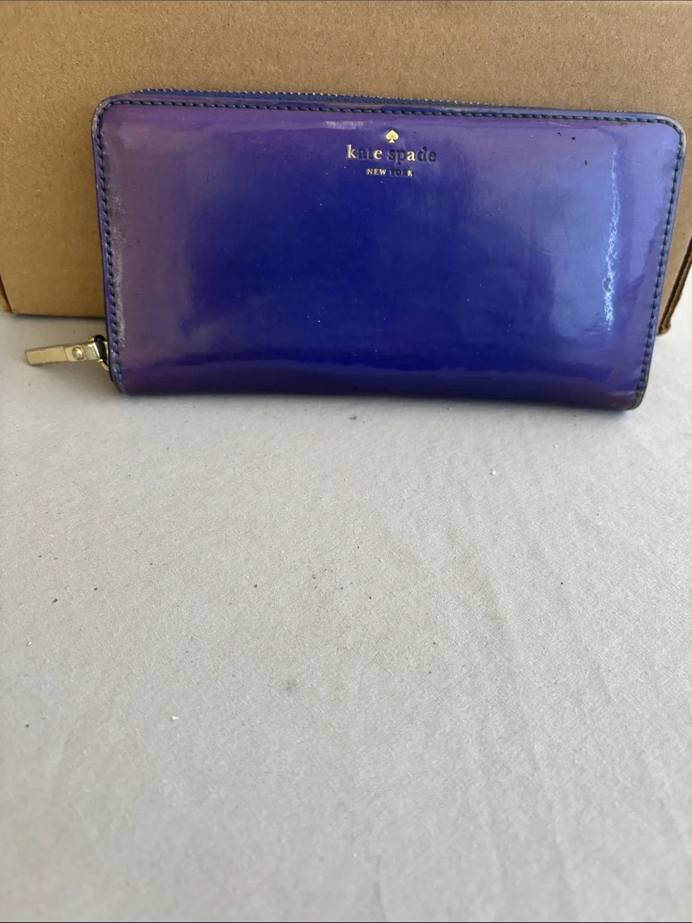 kate spade purple glossy gold